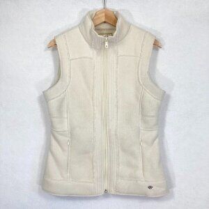 Aventura Exposed Seam Fleece Sherpa Vest With Pockets Med Cream